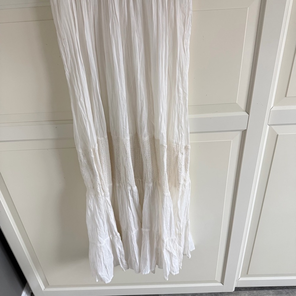 New! RAGA White Floral Maxi Dress Size Medium 23029 - Picture 5 of 12